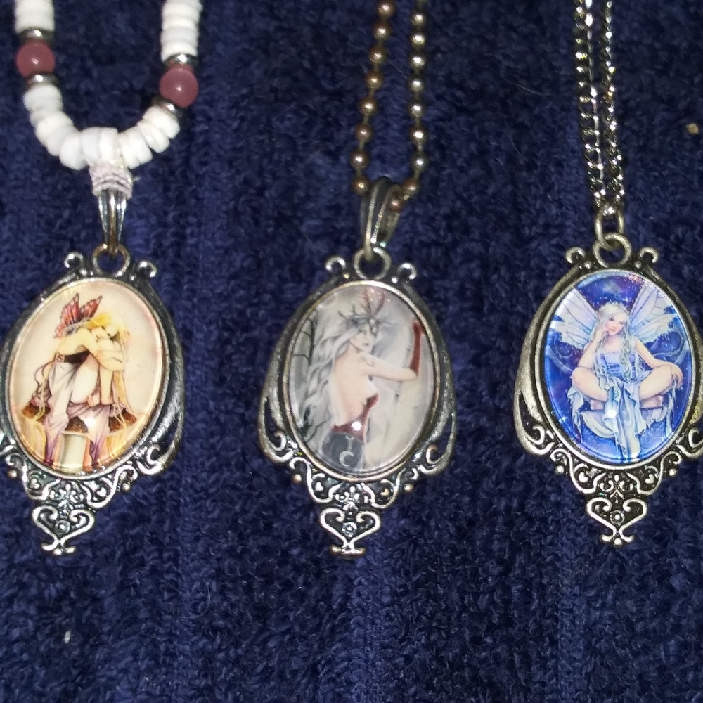 Three Selina Fenech pendants